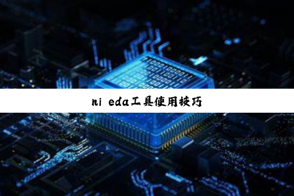 ni eda工具使用技巧
